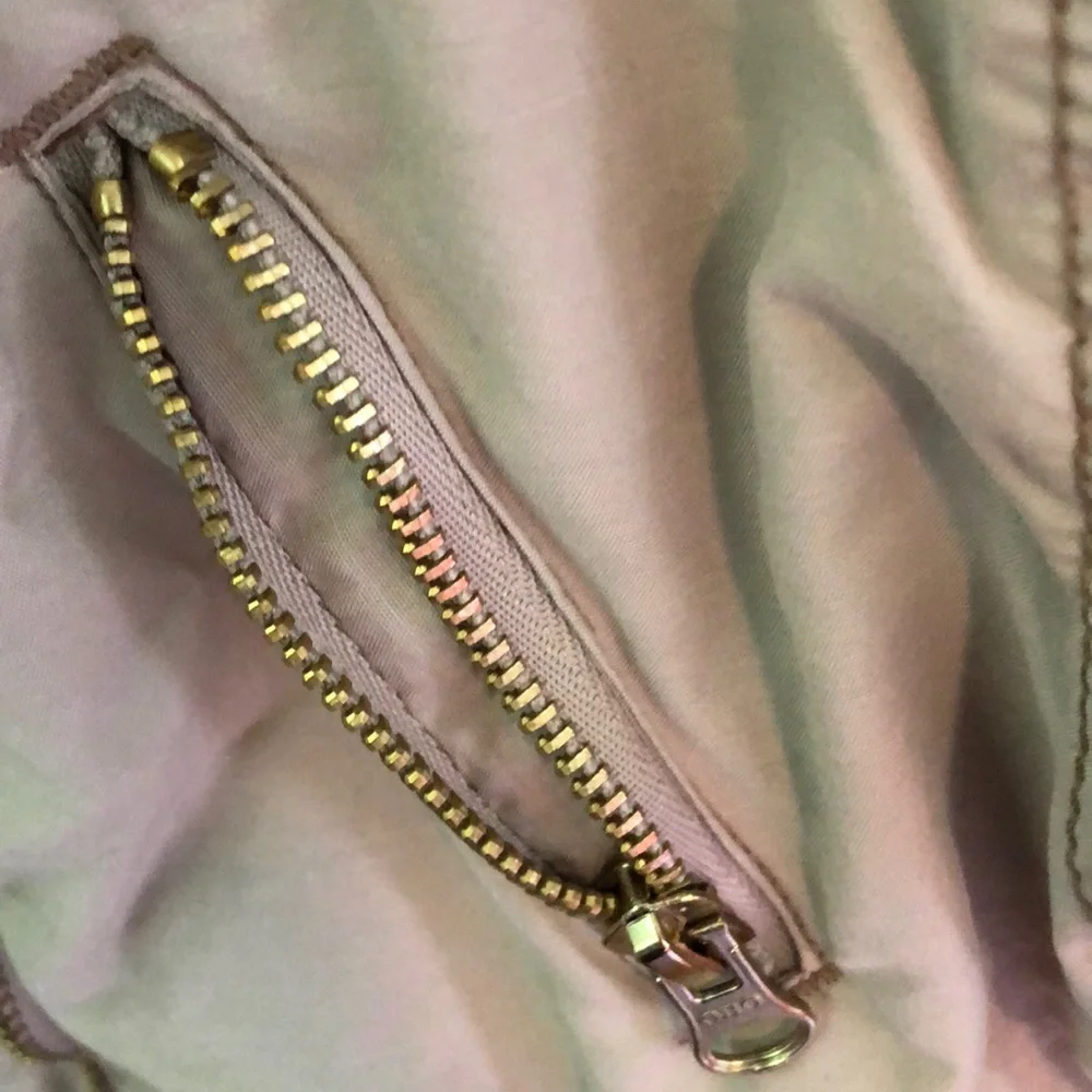 Old Navy Hooded Girls Jacket in Khaki Tan Size Large 10-12